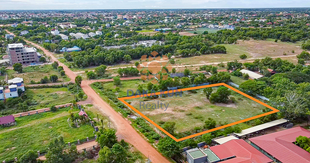 Land for Sale in Siem Reap City, near Phum Baitang